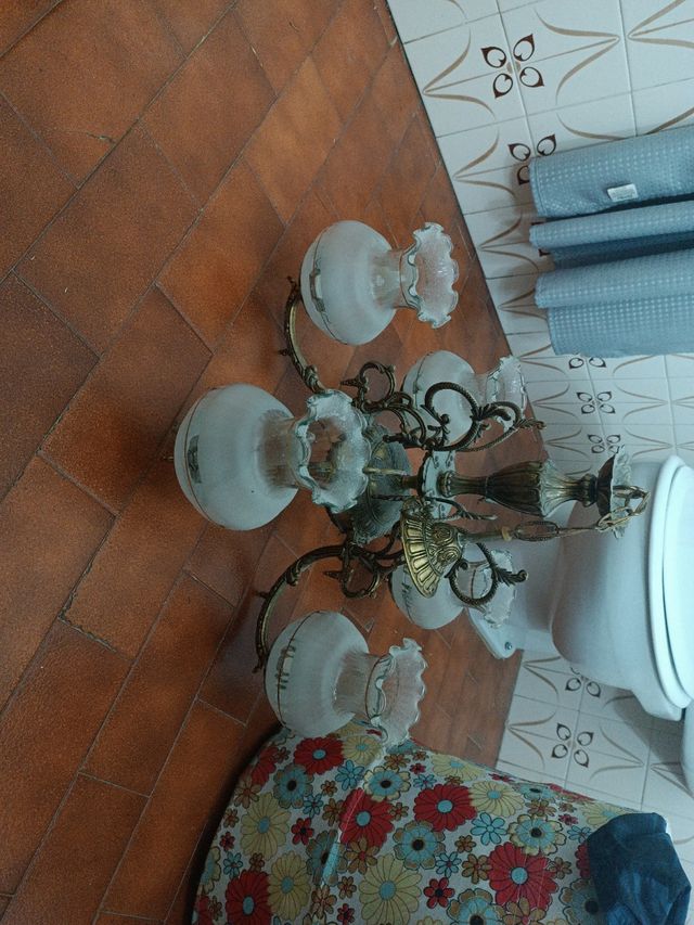 Lámpara vintage 5 brazos