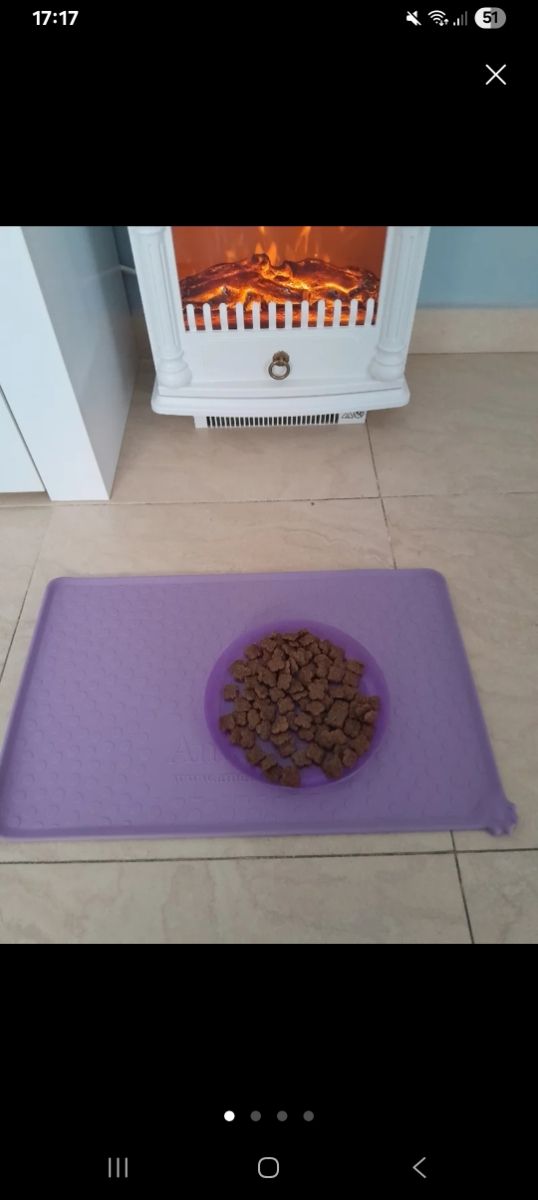 Alfombra comedero mascota antideslizante