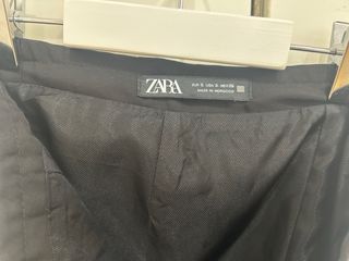 Shorts Zara lentejuelas plata
