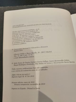Fundamentos de Investigación en Psicología