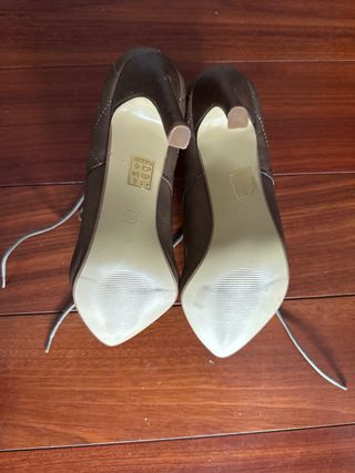 Zapatos Andarina - Tacón - Verde Oliva