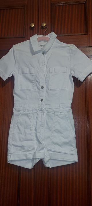 Mono Brownie blanco corto - Nuevo