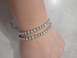 Braccialetti strass in acciaio 