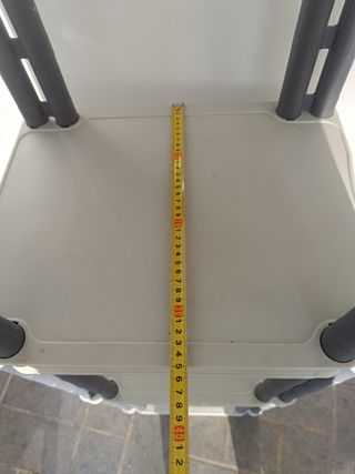 Estantería resina 5 baldas gris-negro