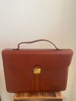 Maletín Piel Marrón Vintage