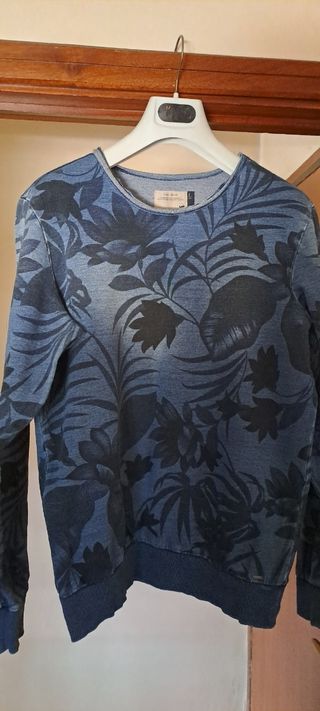 Maglia GAS felpata blu tg L