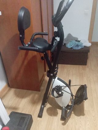 Bicicleta estática plegable