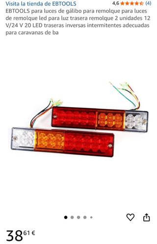 2 Luces Remolque Led 12 V/24V
