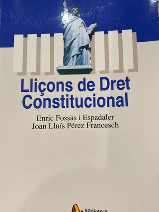 Lliçons de Dret Constitucional