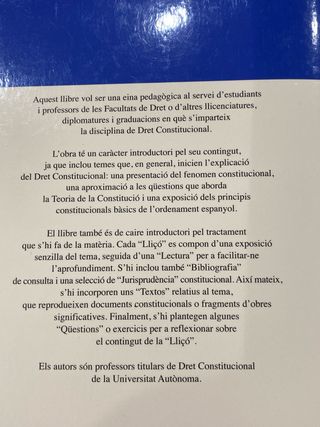 Lliçons de Dret Constitucional