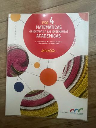 Libros de texto 4ESO Matemáticas 