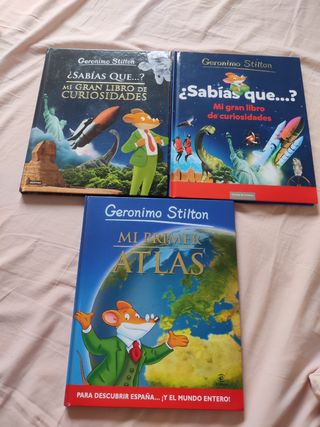 Geronimo Stilton sabías qué y mi primer atlas