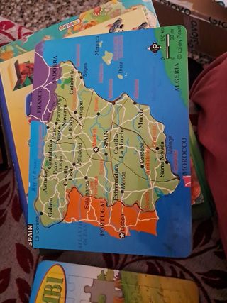 Puzzle mapa España Portugal