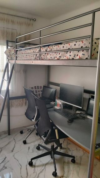 Litera con escritorio - 90x200cm