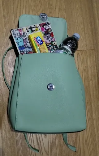 Zainetto Stradivarius verde acqua