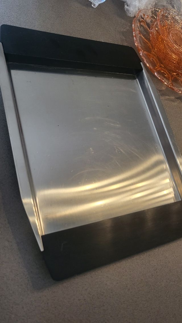 Bandeja acero inoxidable vintage 38 cm