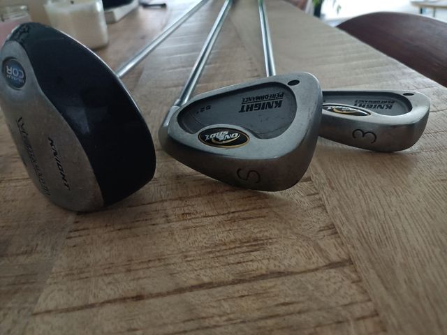 Hierros de golf Knight: 3, 5 y Madera