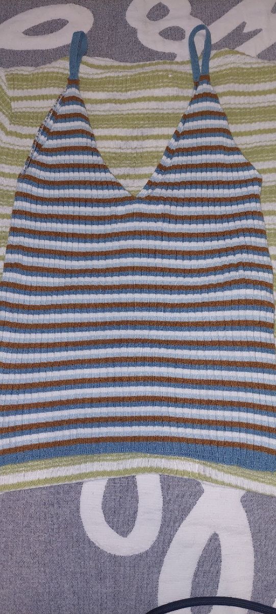 2 camisetas Brownie XS a rayas totalmente nuevas