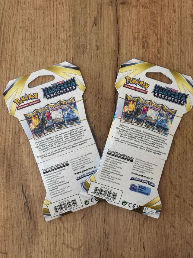 Pokémon bustine paper Tempesta Argentata sealed