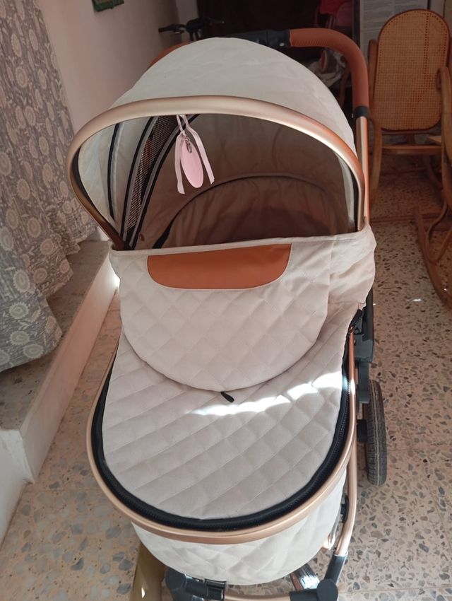 Carro bebé beige-marrón
