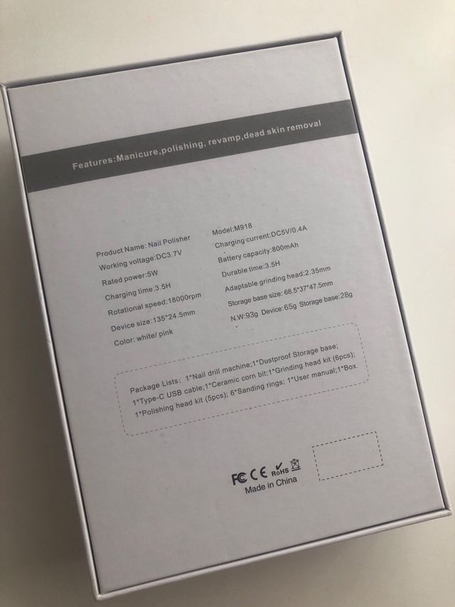 Set manicura eléctrico M918