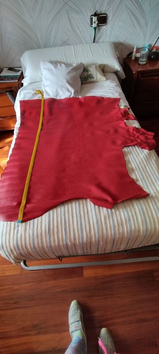 Piel roja para manualidades