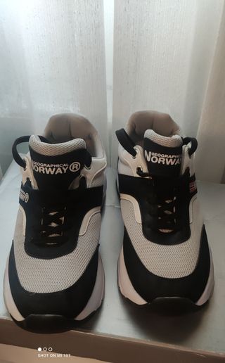 Zapatillas NORWAY gris-blanco, talla 40