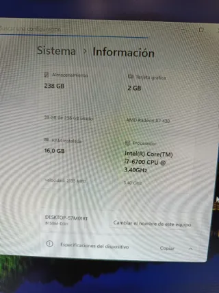 PC Core i5 8400 - 16gb Ssd 240 ATI R7 430 2gb