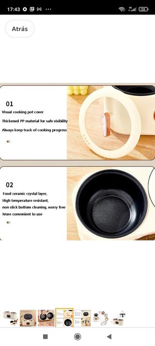 Olla Arrocera Doble 3,5L