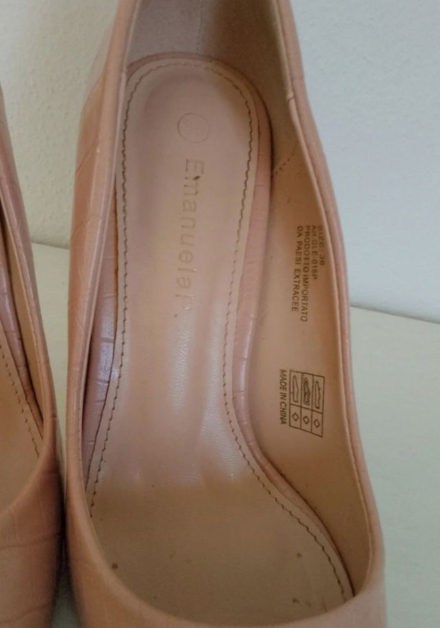 Scarpe beige tacco 10 numero 36