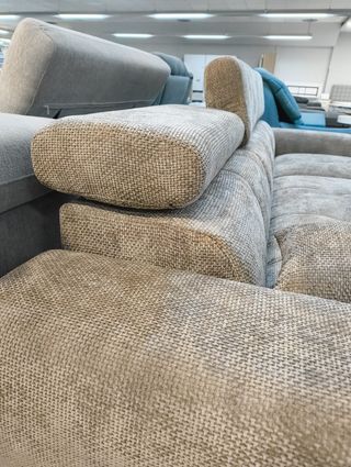 Sofá chaise longue gris - NUEVO