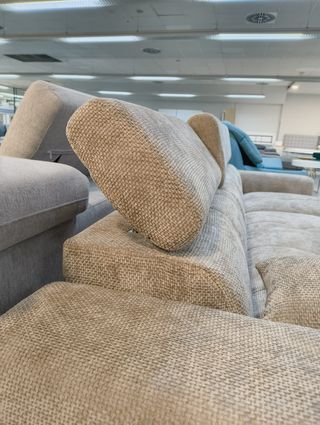 Sofá chaise longue gris - NUEVO