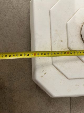 Base blanca para sombrilla