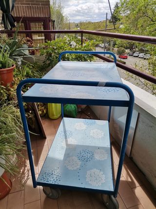 Carro porta-herramientas azul