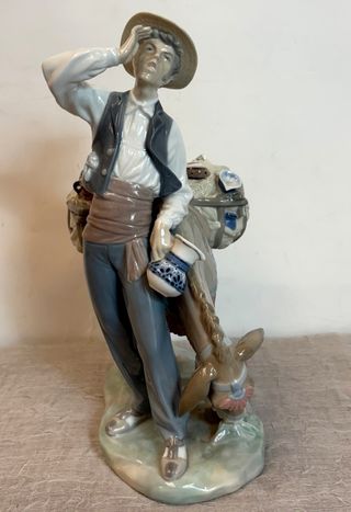 Figura Alfarero con Burro Lladró