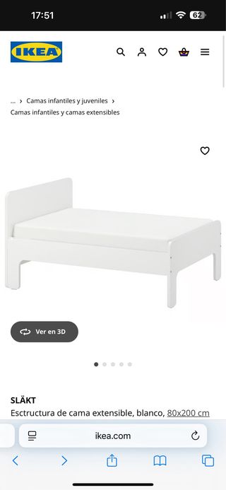 Cama ikea extensible 