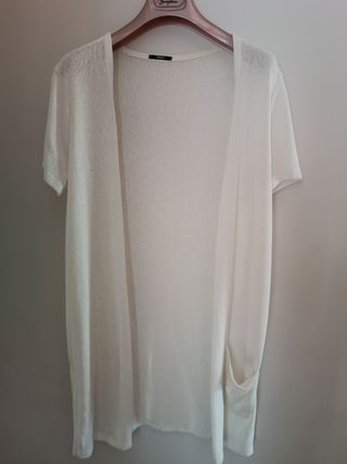 Cardigan estivo bianco donna