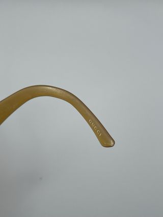 Occhiali Gucci vintage marrone-oro