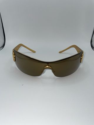 Occhiali Gucci vintage marrone-oro