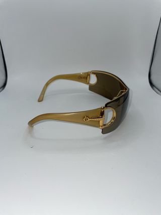 Occhiali Gucci vintage marrone-oro