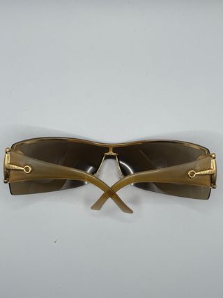 Occhiali Gucci vintage marrone-oro