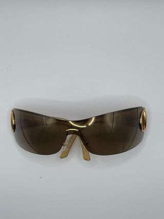 Occhiali Gucci vintage marrone-oro