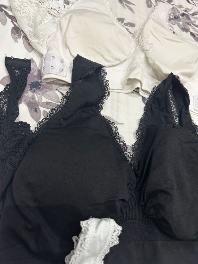 Reggiseno beige e nero taglia 5.