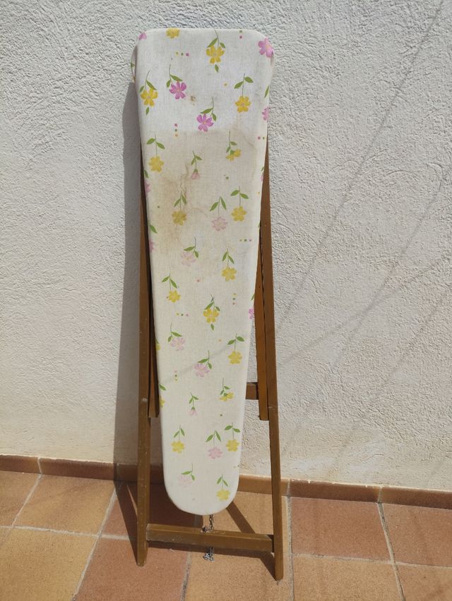 Tabla planchar vintage madera