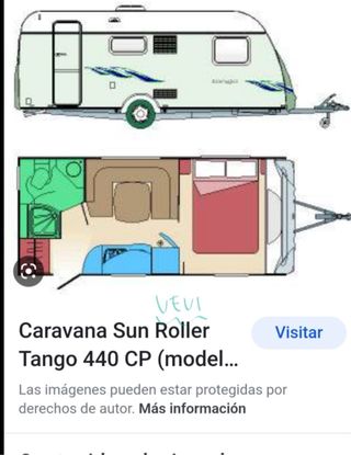 Caravana Roller Tango 440CP
Año 2009
super rutera