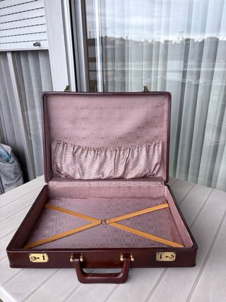 Maletín Piel Marrón Vintage