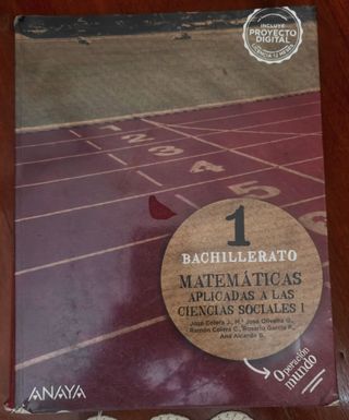 Matemáticas aplicadas a las Ciencias Sociales I.