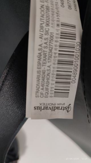 Bolso negro Stradivarius