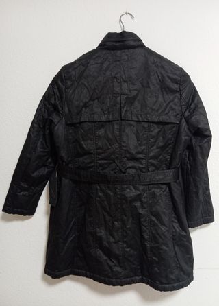 Chaquetón negro c/cinturón