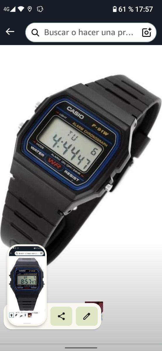 Casio Reloj Cronografo digital 